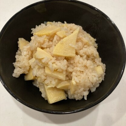 めんつゆで作れるたけのこご飯のレシピを探してました！焼き海苔と合わせて食べました☆とっても美味しかったです☆